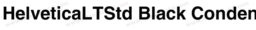 HelveticaLTStd Black Condensed字体转换